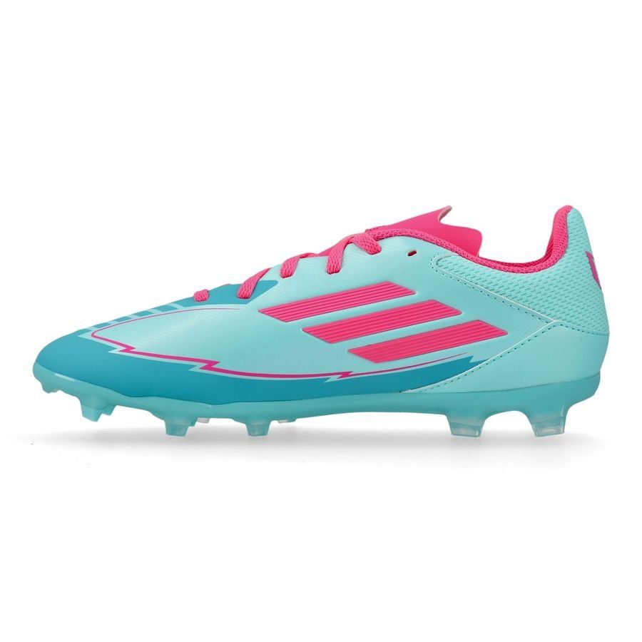 adidas F50 Messi League FG/AG La Vida Tropical - Flash Aqua/Lucid Pink/Lucid Cyan Enfant