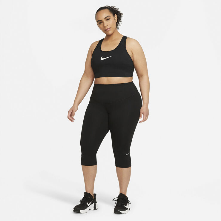 Nike One Mid-Rise trekvart træningstights (Plus Size) Sort