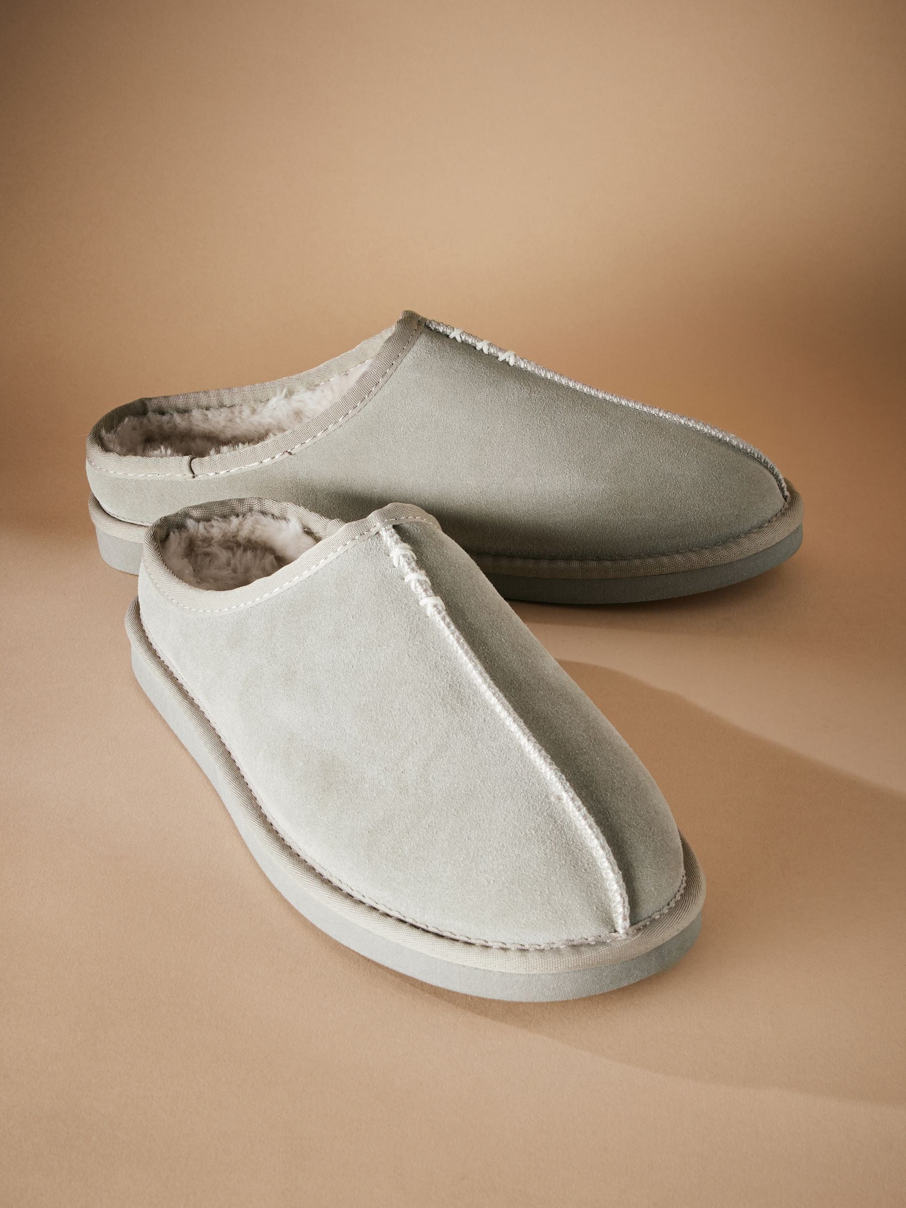 Grijs - Signature Suede Mules Slippers