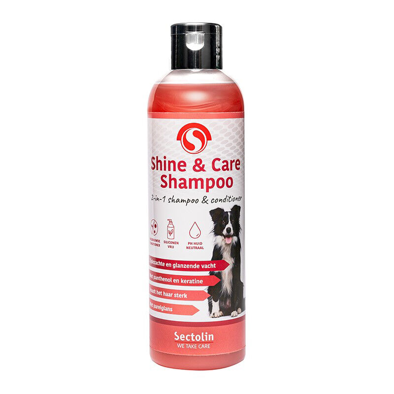 Sectolin Shine & Care - 2-in-1 Shampoo & Conditioner Hond - 250 Milliliter