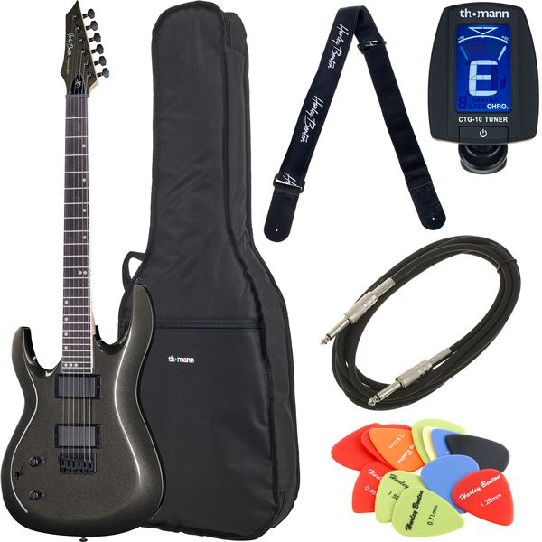 Harley Benton R-446LH Graphite Metal Bundle