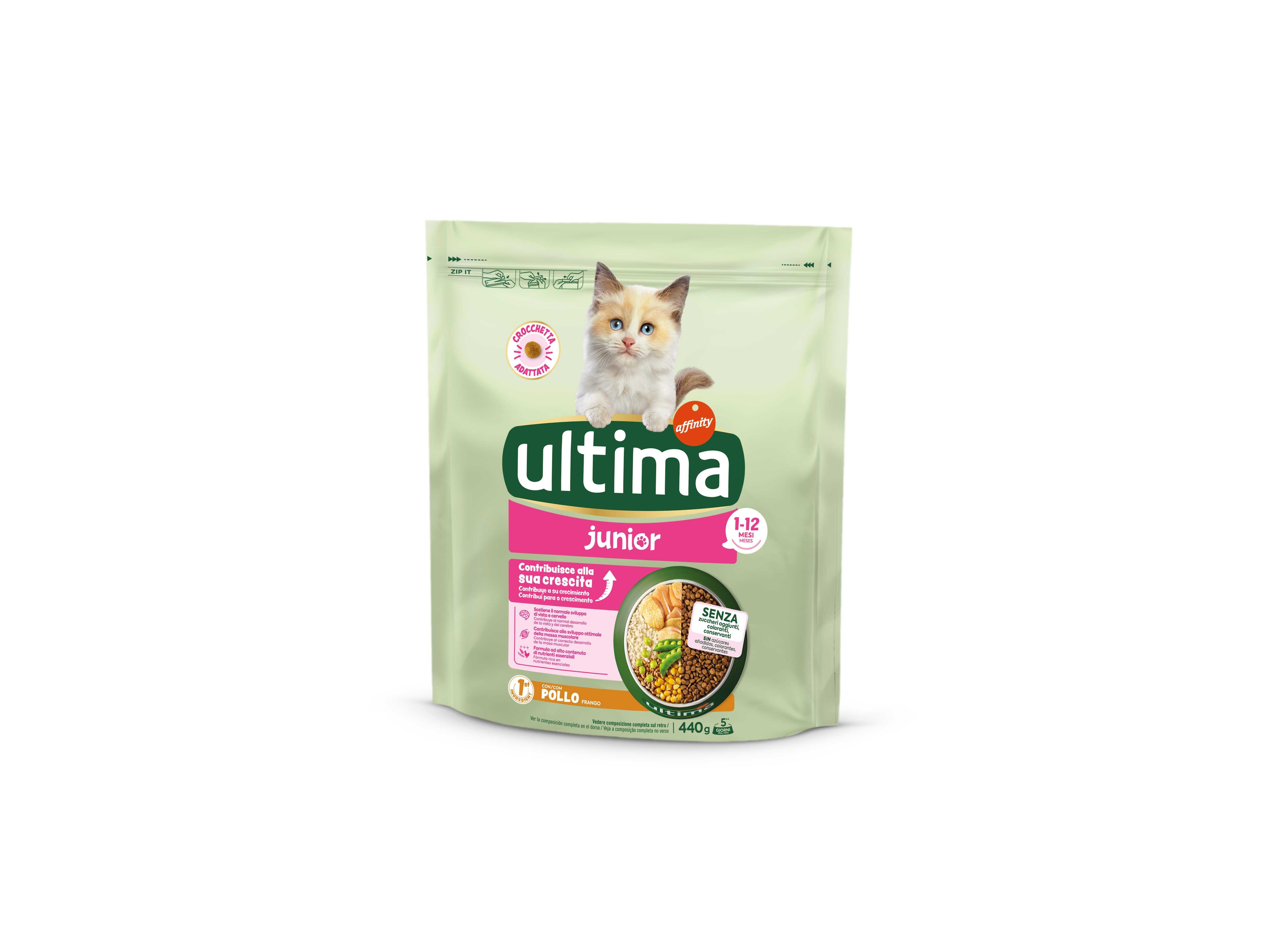 RAÇÃO GATO ULTIMA JUNIOR 440G