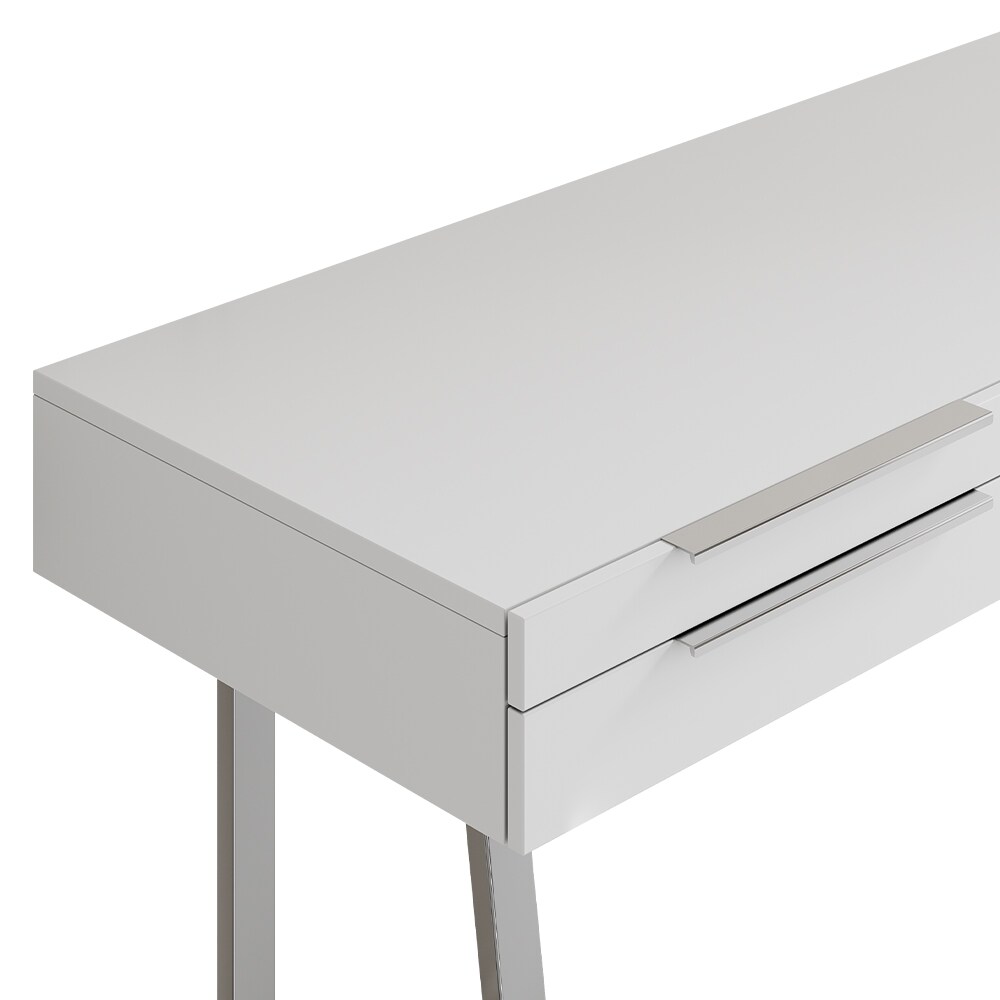 Oskar-Store Schminktisch Alexia Weiß, 120 x 50 cm, Frisiertisch, 4 Schubladen