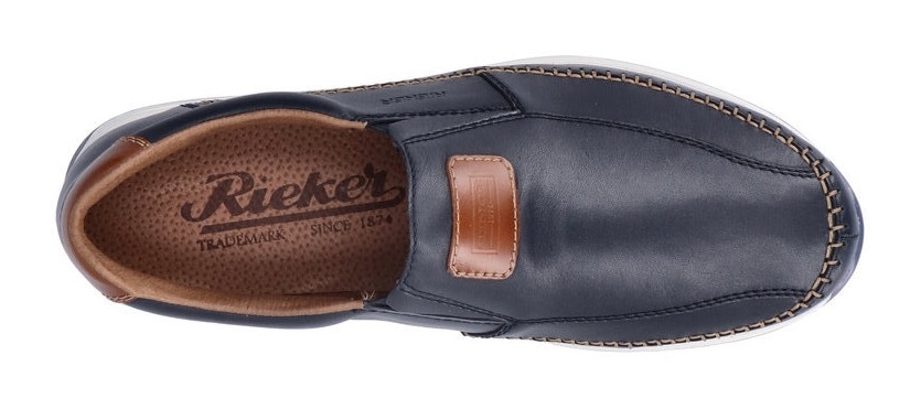 Rieker Slipper  Sommerschuh, Schlupfschuh, Freizeitschuh mit aufwändiger Rahmennaht