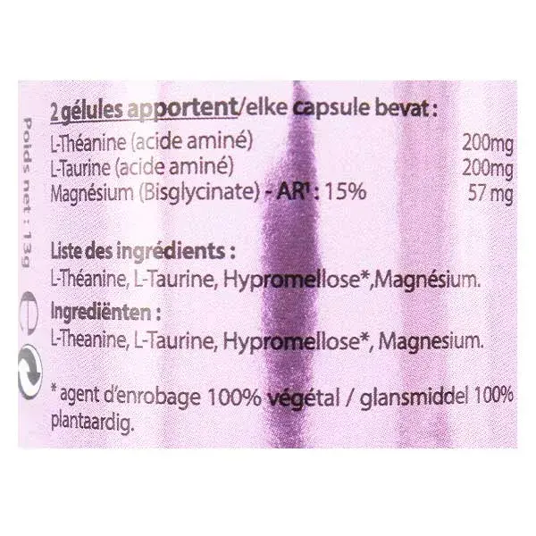 Vit'all+ Complexo de L-Teanina 30 cápsulas vegetais