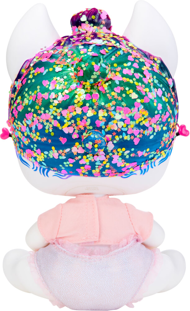 Glitter Babyz Unicorn Doll- White Rainbow  (Lunita Sky)