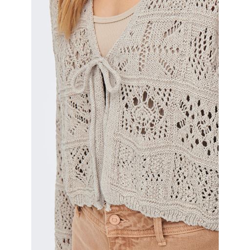 ONLY Beach Life Cardigan, Pumice Stone, XL