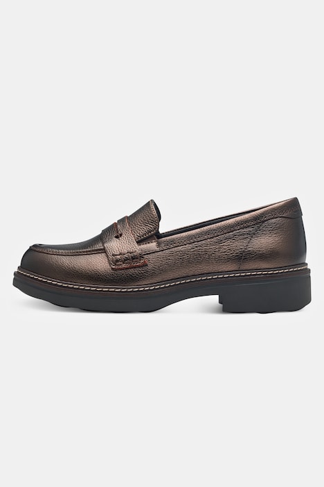 Tamaris Leder-Loafer, Zierspange, Wechselfußbett