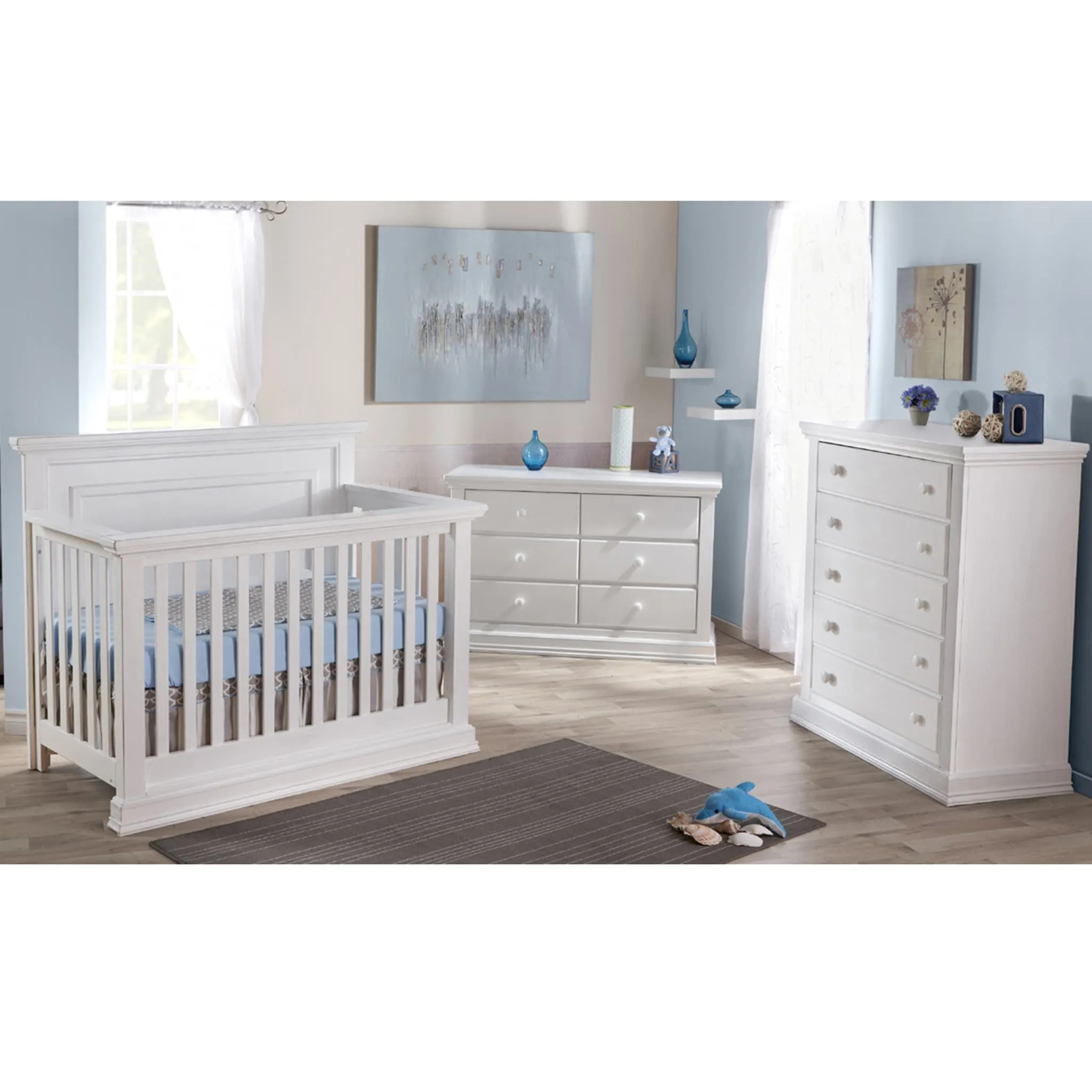Pali Design Couchette Convertible Modena - Blanc Vintage