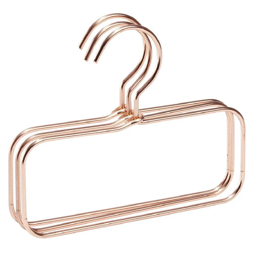Cintre à accessoires métal rose x3 - L17xH14cm