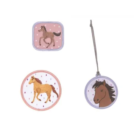 Lässig Anhänger & Patches - Schul Set Unique, Horse