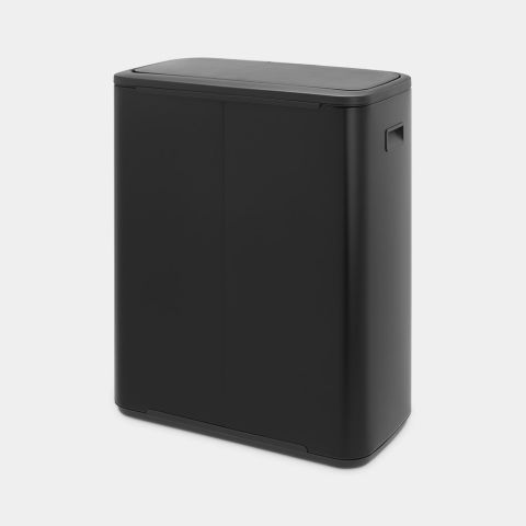 Bo Touch Bin, met 2 binnenemmers, 2 x 30L - Matt Black