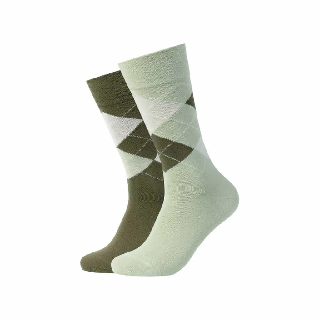 CAMANO Freizeitsocken Olive Textil  2-ER Pack