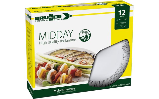 Brunner Midday Melamin Geschirr-Set 12-tlg.