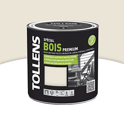 Peinture extérieure bois premium lin satin Tollens 2L