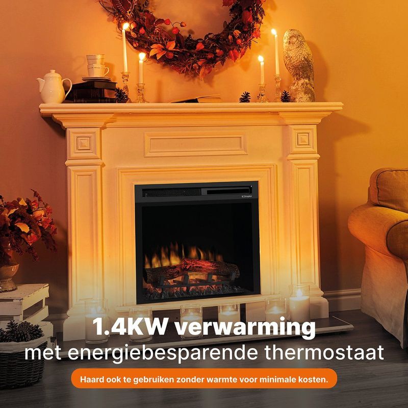 Elektrische Haard - Zwart - Staal