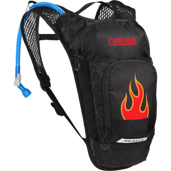 Camelbak Mini M.U.L.E Taske til Børn med 1,5 Liter Væskeblære Sort/Flamme