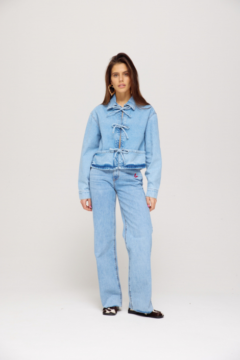Harper & Yve blauwe dames jas