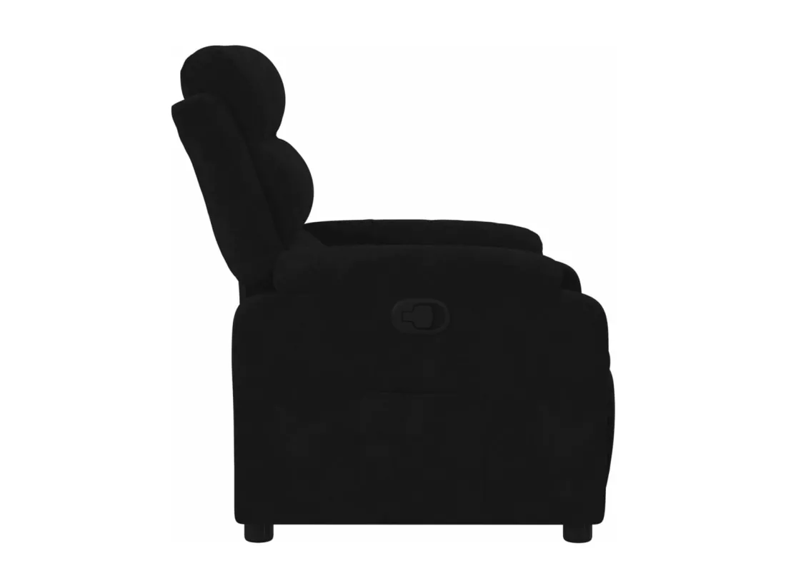 Fauteuil inclinable noir velours