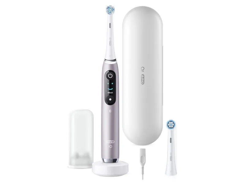 Braun Oral-B iO Series 9N, electric toothbrush (pink/white, Rose Quartz)