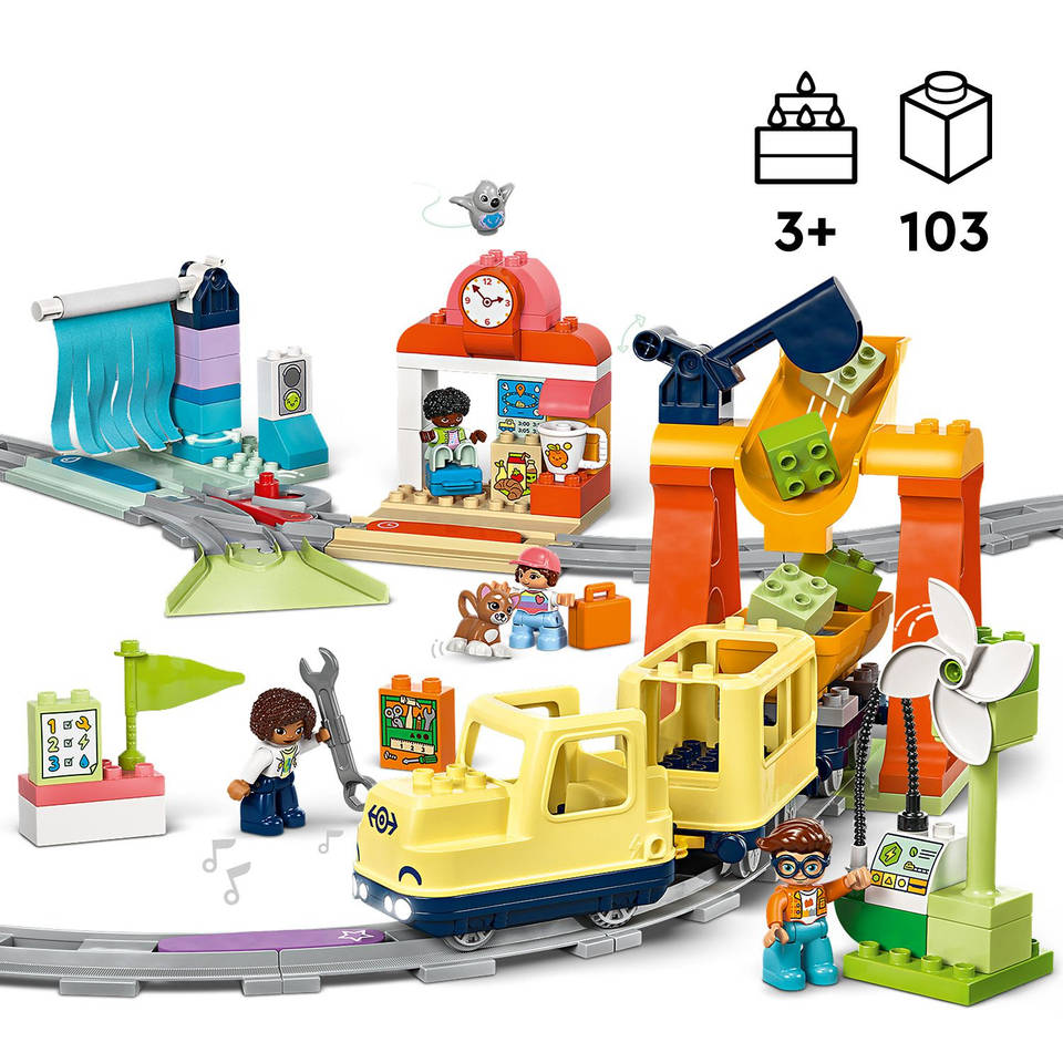 LEGO DUPLO grote interactieve buurttrein 10428