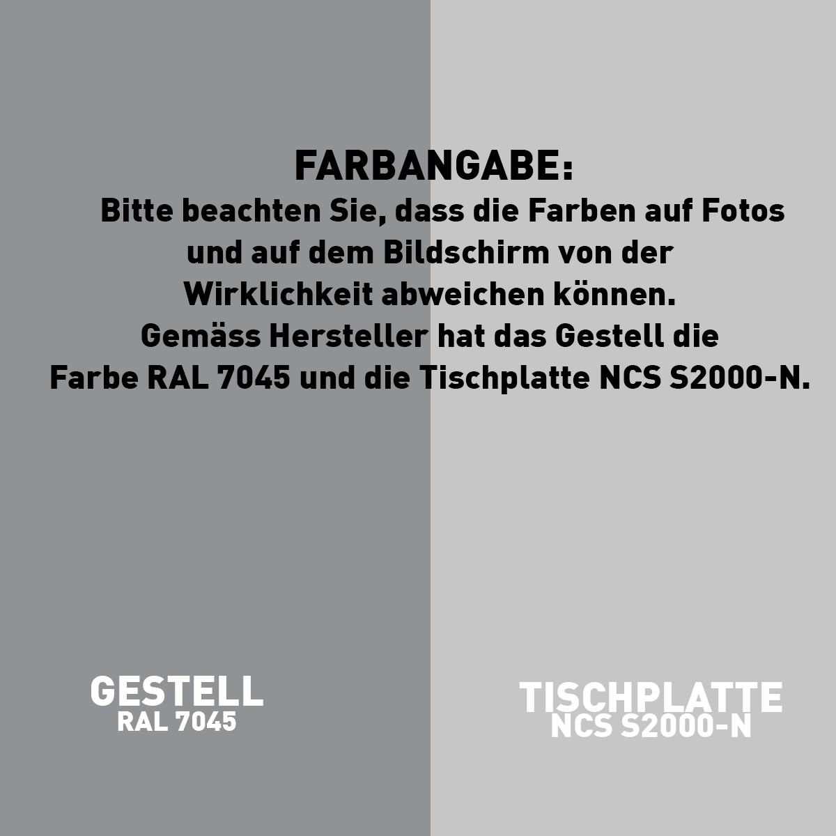CONTINI höhenverstellbarer Bürotisch 140 x 80 cm grau / Gestell dunkelgrau