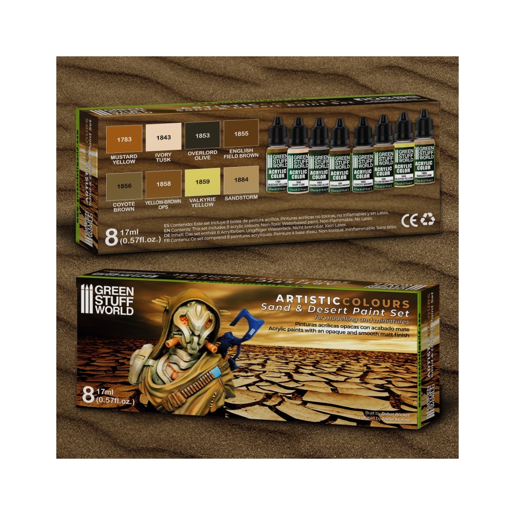 Set de Peintures Acryliques - Sable et Désert
