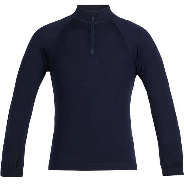 T-shirt thermique ICEBREAKER 260 TECH LS HALF ZIP KIDS MIDNIGHT NAVY