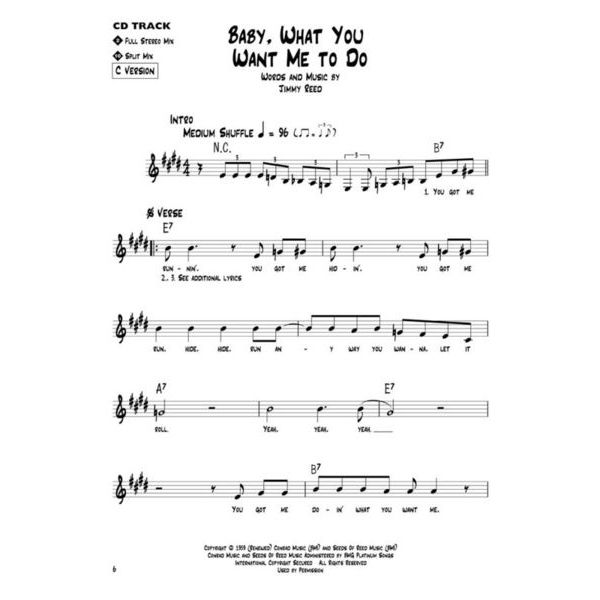 Hal Leonard Blues Play-Along Jimmy Reed