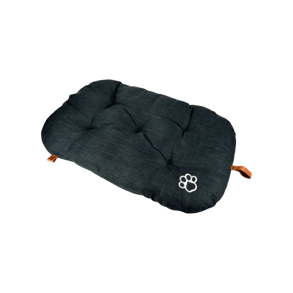 Coussin pour chien flocon réversible anthracite 69x44cm