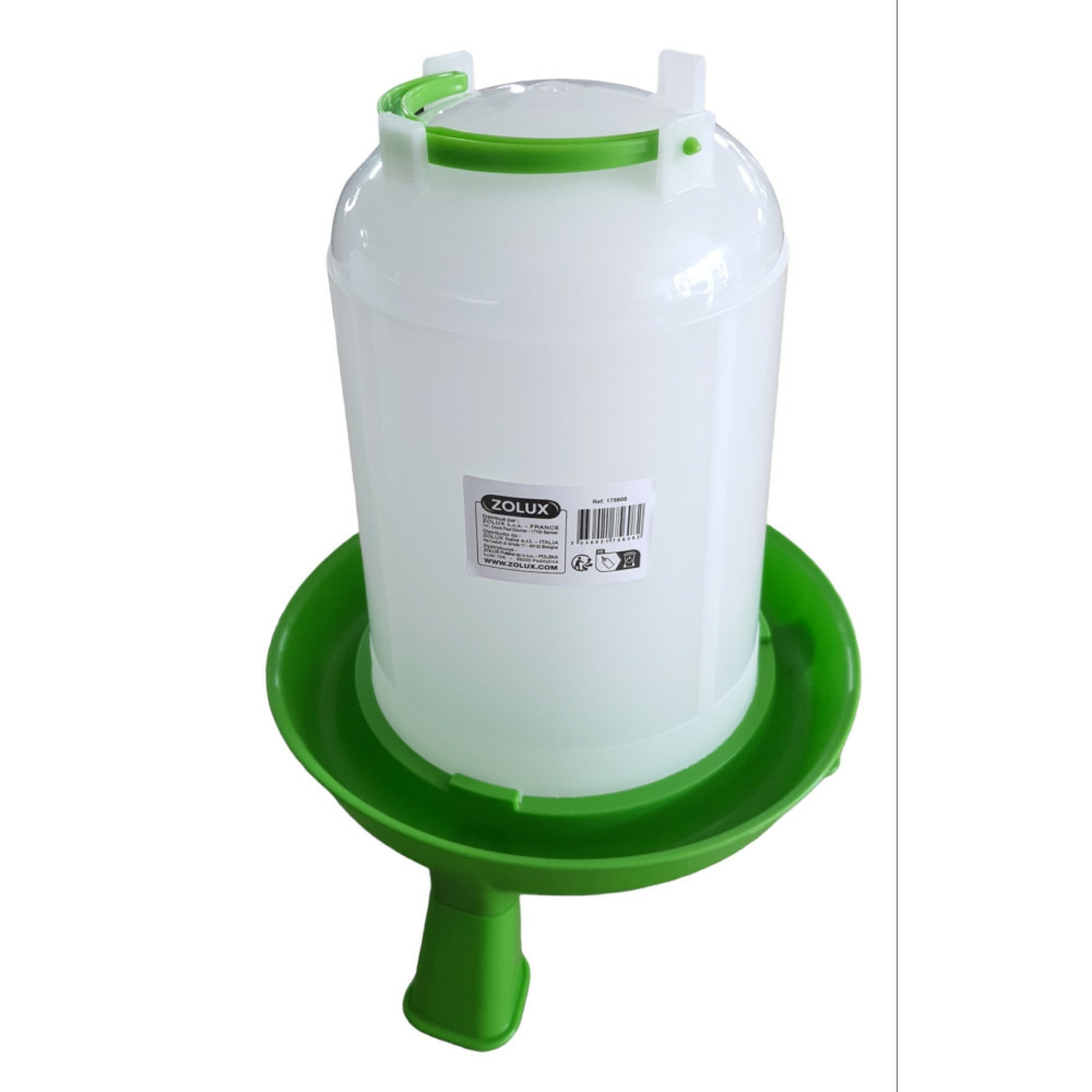 Abreuvoir en plastique avec pieds capacité 5 litres basse cour