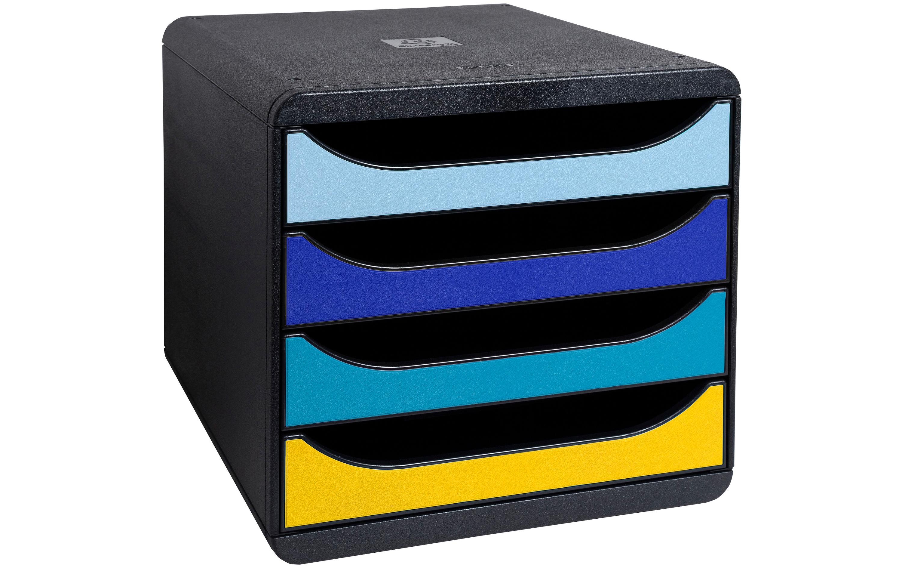 Schubladenbox Bee Blue Big Box PlusSchubladenelement mit vier offenen Schubladen