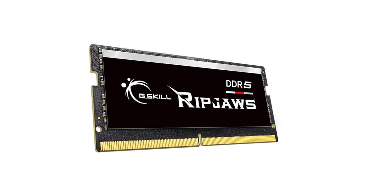 G.Skill64 GB DDR5-5600 Kit laptopgeheugen  (Zwart, F5-5600S4040A32GX2-RS, Ripjaws, XMP)