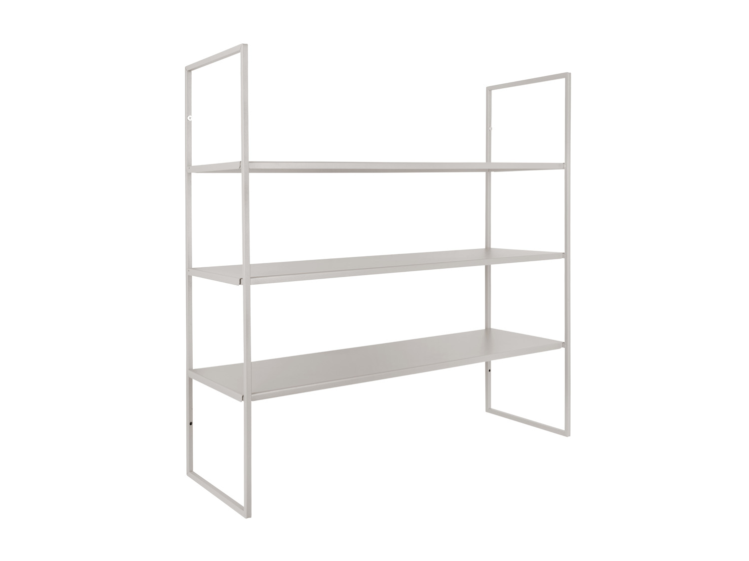 Wall rack Level metal matt warm grey