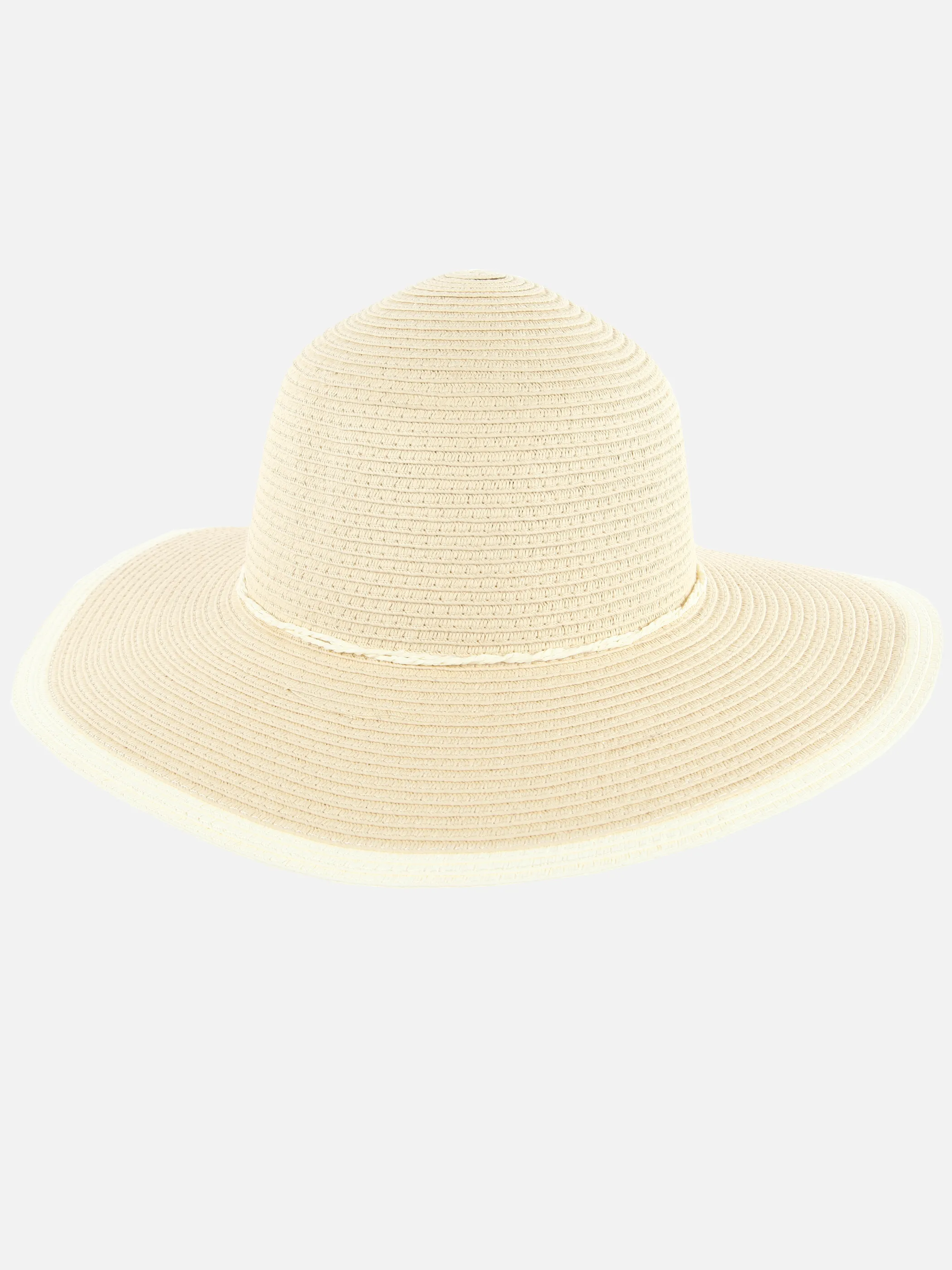 Damen Basthut mit Zierband