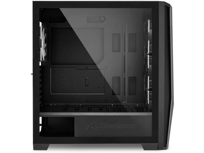 Sharkoon PC-Gehäuse TG7M RGB Gaming-Mini-Tower mit Sichtfenster und RGB-Beleuchtung
