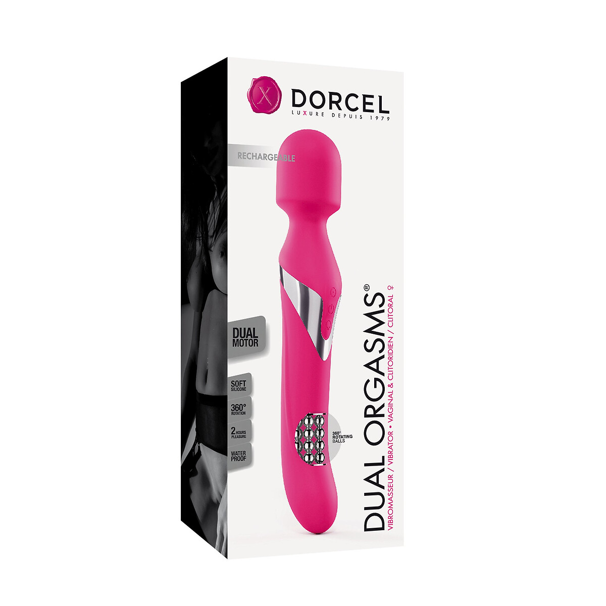 DORCEL<br>Varinha vibratória para orgasmos duplos