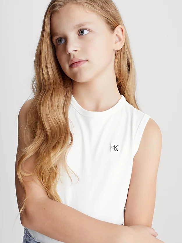Camiseta regata infantil com monograma