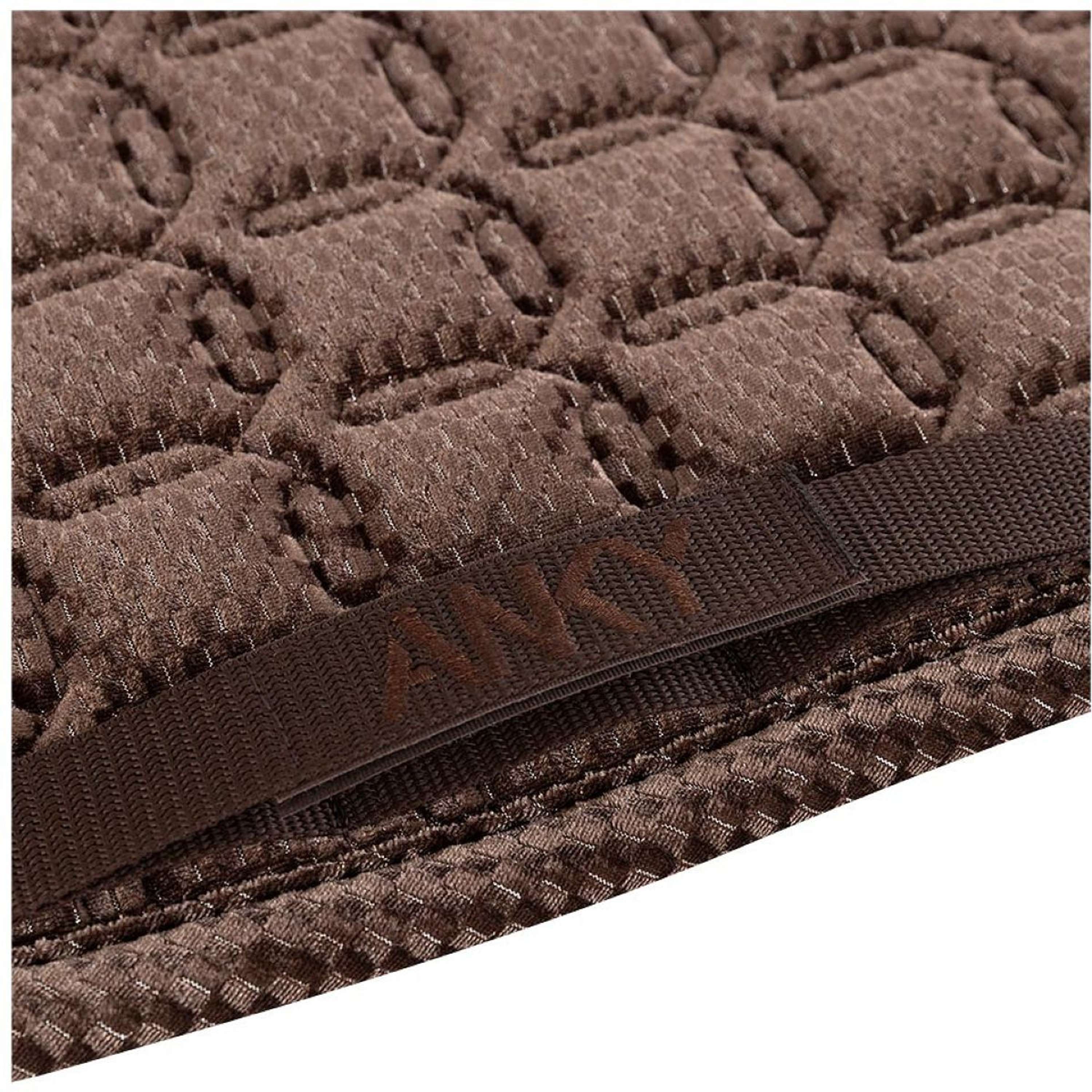 ANKY Zadeldekje Check Velvet XB25003 Dressuur Deep Taupe