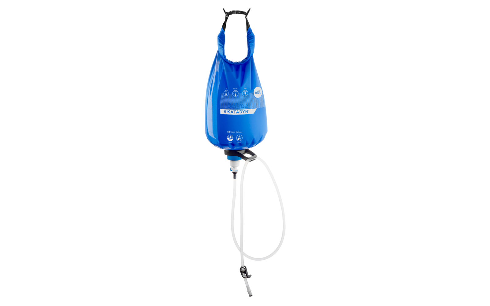 Katadyn BeFree Gravity Filter Wasserbeutel mit Filtersystem und Auslassschlauch 6 Liter