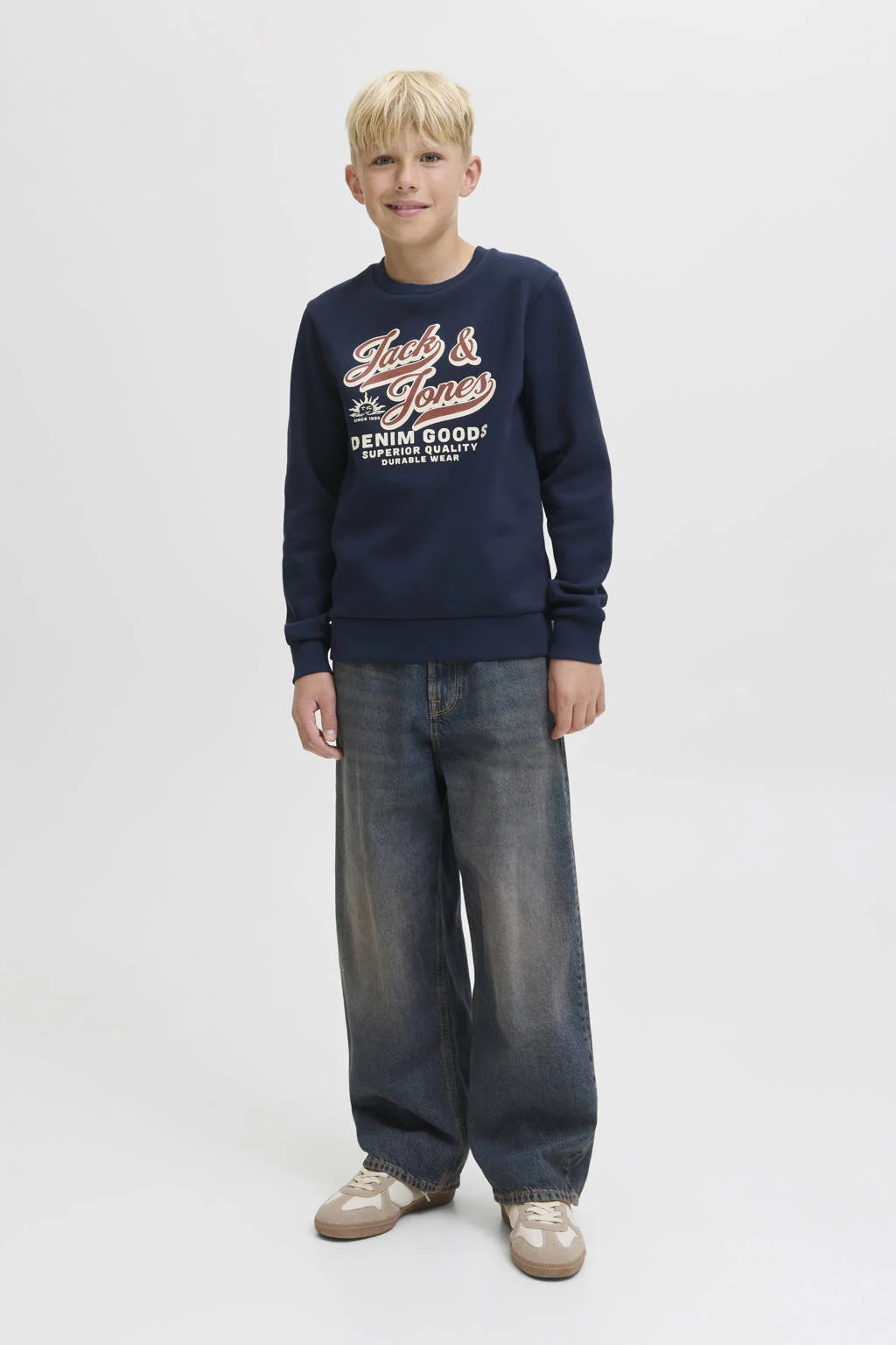 JACK & JONES JUNIOR sweater donkerblauw