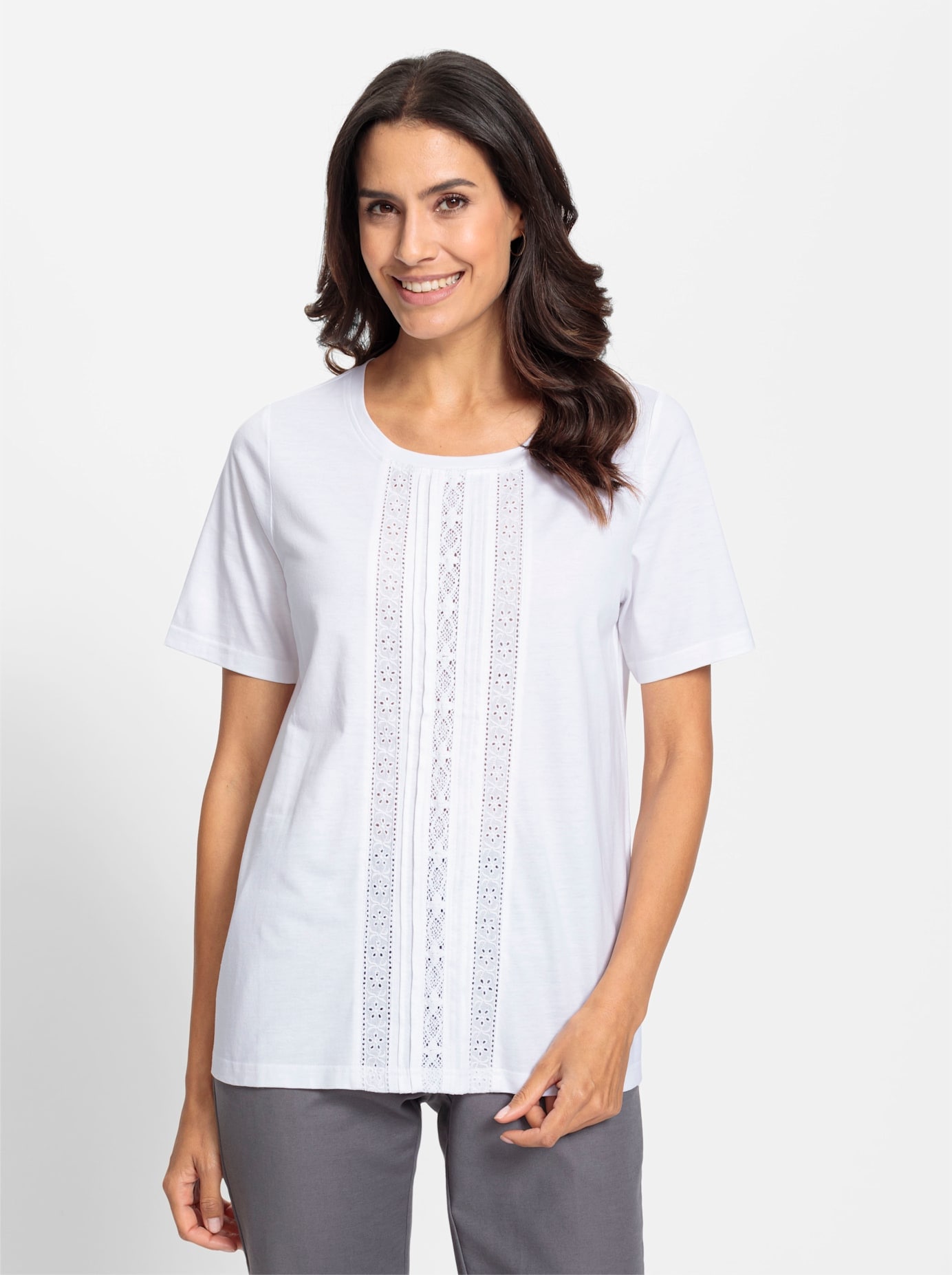 Inspirationen Rundhalsshirt »Kurzarm-Shirt«, 1 Stk.