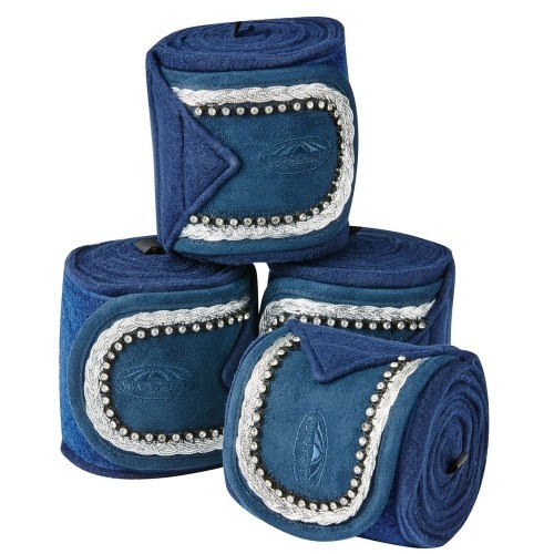 Bandagens de lã Weatherbeeta para cavalos, azul marinho