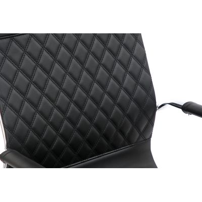 Fauteuil de bureau DELAWARE - accoudoirs fixes - Noir