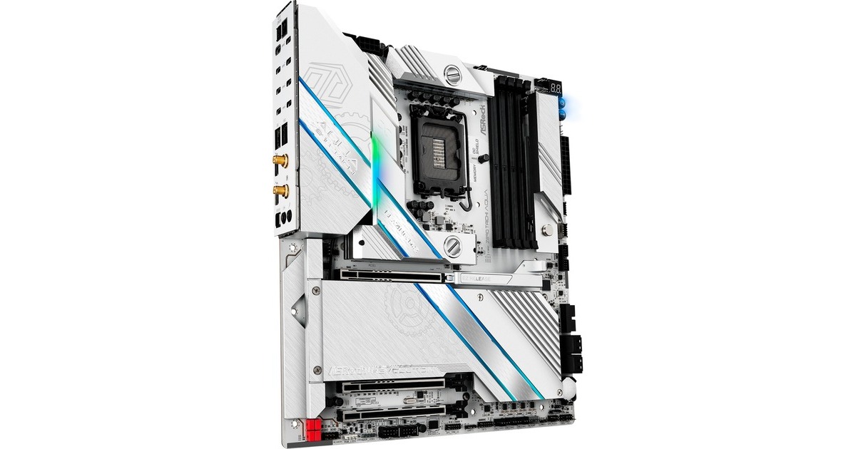 ASRockZ890 Taichi AQUA socket 1851 moederbord  (Zwart, RAID, 10Gb-LAN, 5Gb-LAN, WLAN, BT, Sound, E-ATX)
