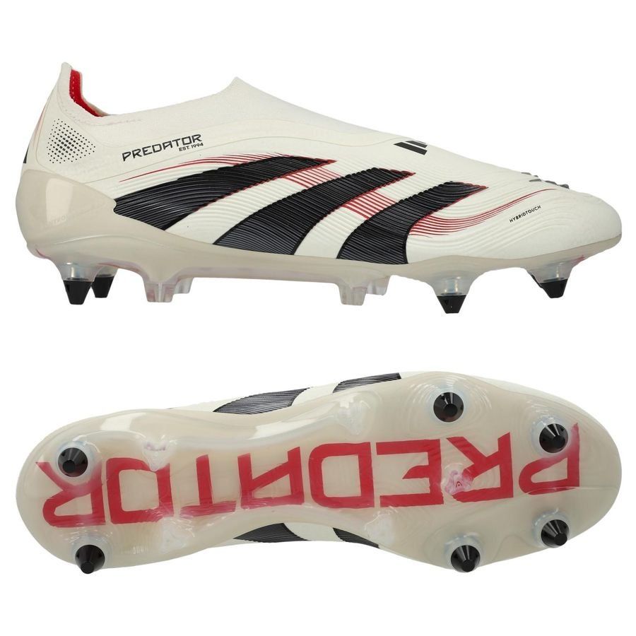 adidas Predator Elite Laceless SG Champagne - Blanc/Noir/Pure Ruby