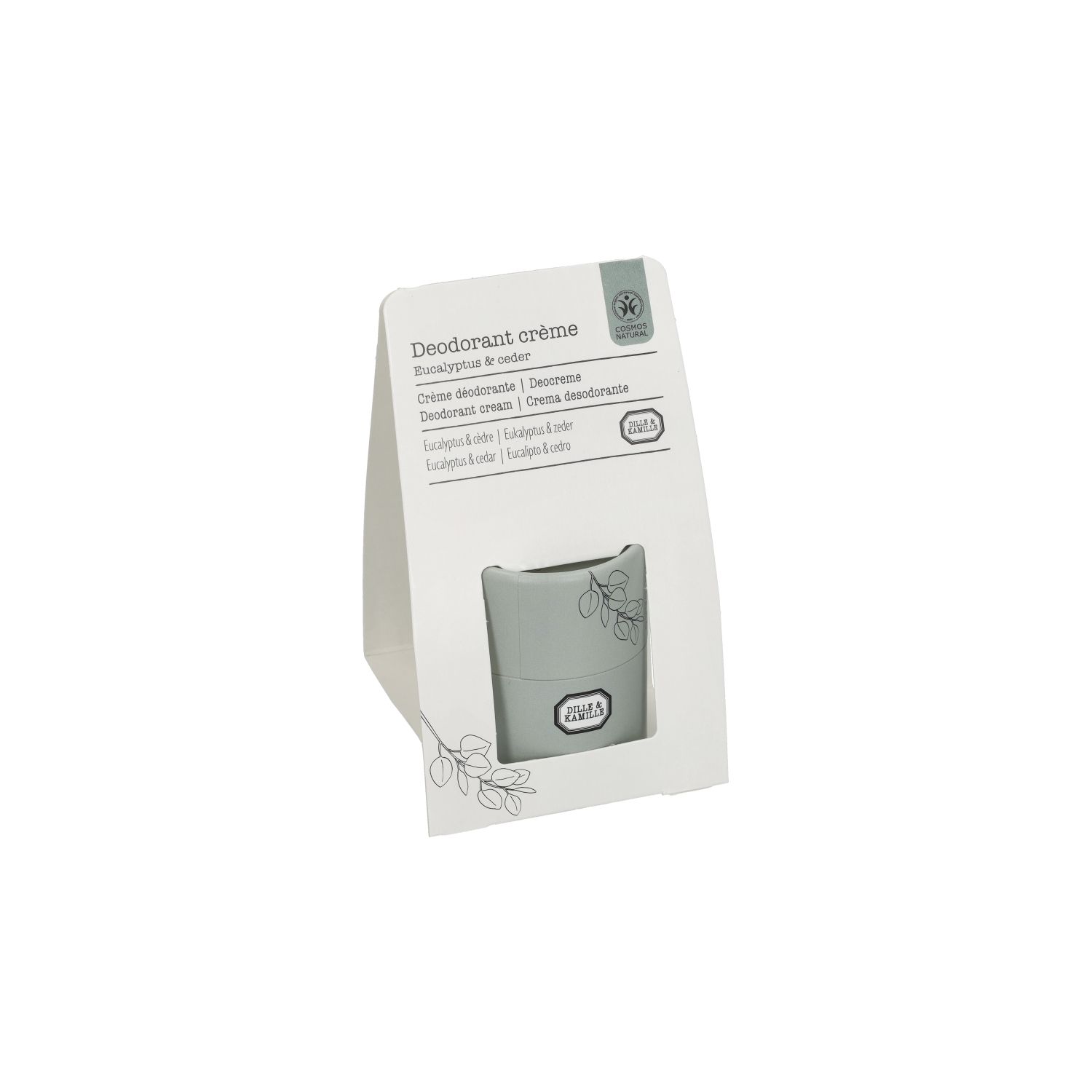 Deodorant crème, eucalyptus en ceder, 40 gram