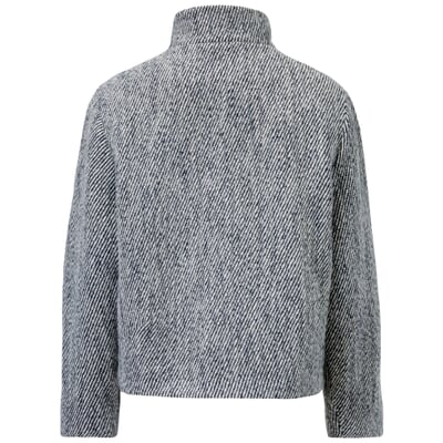 Damenjacke mit Stehkragen, Blaumelange