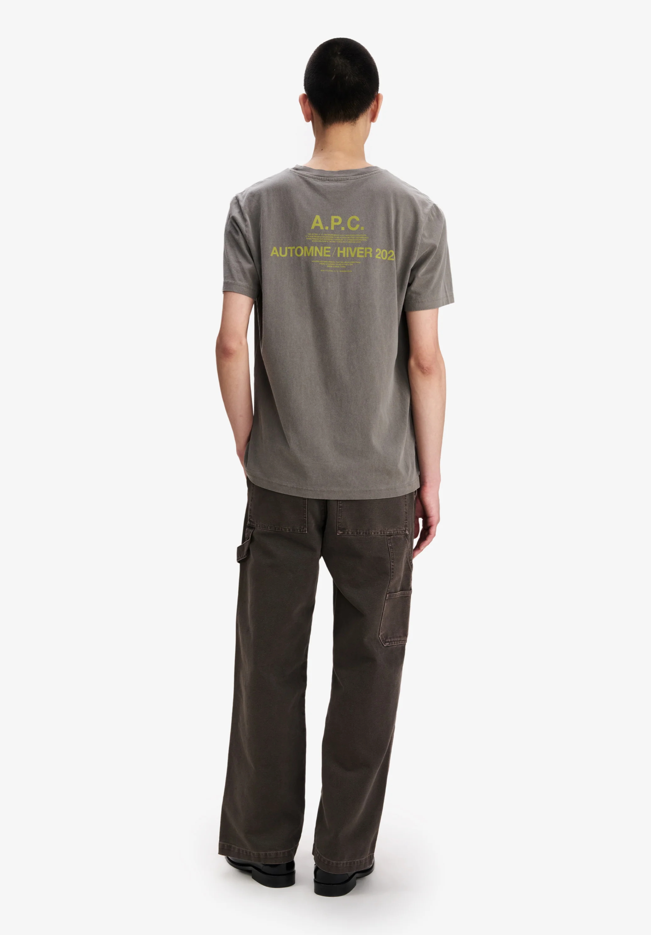 Pantalon carpenter en toile marron - Marron