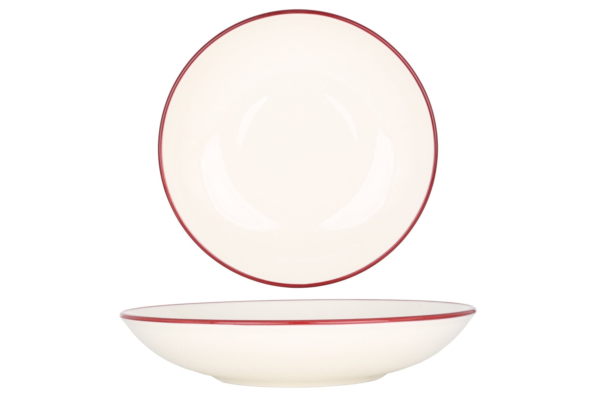 Bonna Bordenset - Linea Burgundy - 24delig - 6 persoons - Porselein